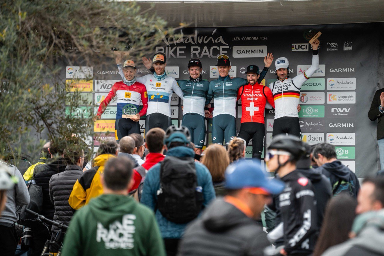 Porro e Rabensteiner sul podio finale dell'Andalucia Bike Race