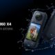 Insta360 X4 action camera, water-resistant design, capturing outdoor adventures.