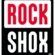Rock Shox logo, supporto per le sospensioni mountain bike.