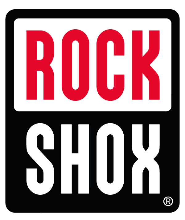 Rock Shox logo, supporto per le sospensioni mountain bike.