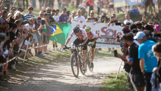 I Mondiali in Val di Sole 2021 sono ricordati per il grande testa a testa tra Nino Schurter e Mathias Flückiger (Credits: Michele Mondini)