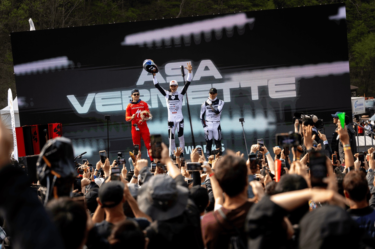 podio downhill 2026 sud korea dh