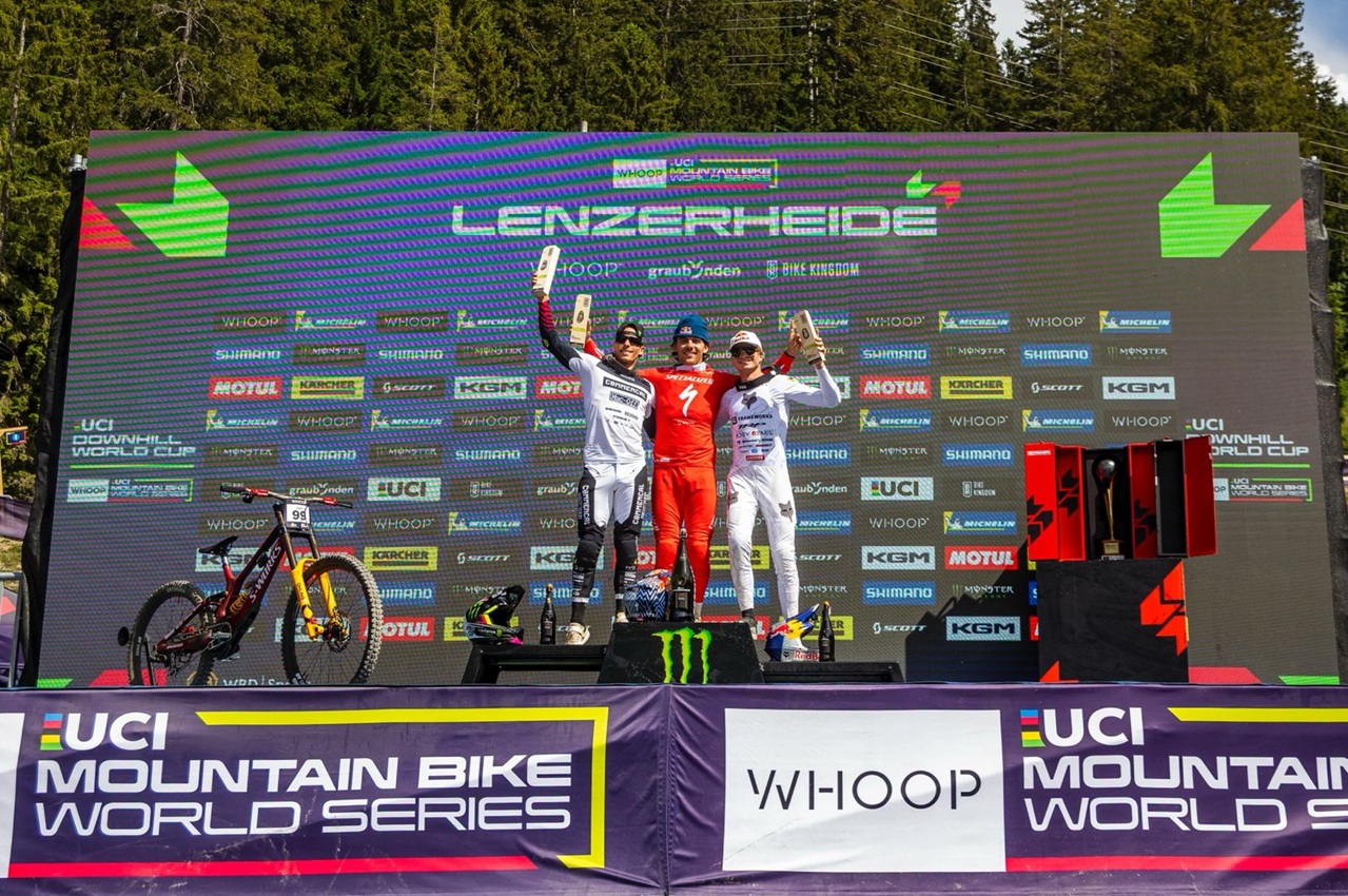 podio world cup uomini lenzerheide dh