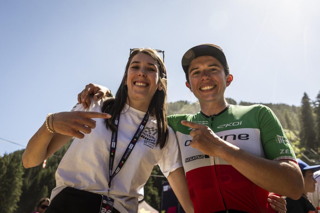 U23 Women Winner Valentina Corvi | Women Elite Winner Martina Berta La Thuile 2026- ph Nicola Damonte | La Thuile Bike World